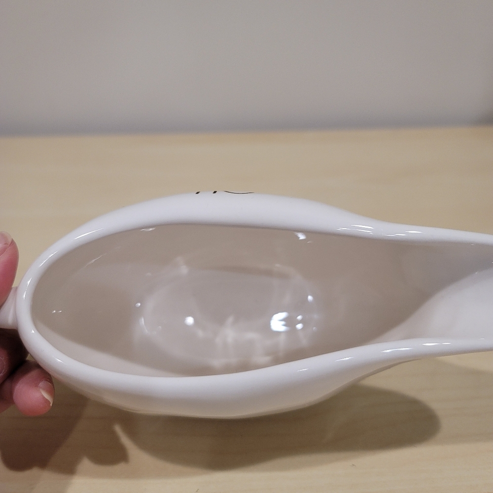 Rae Dunn Artisan Collection By MAGENTA "Oh Good Gravy" Gravy Boat - Picture 3 of 5